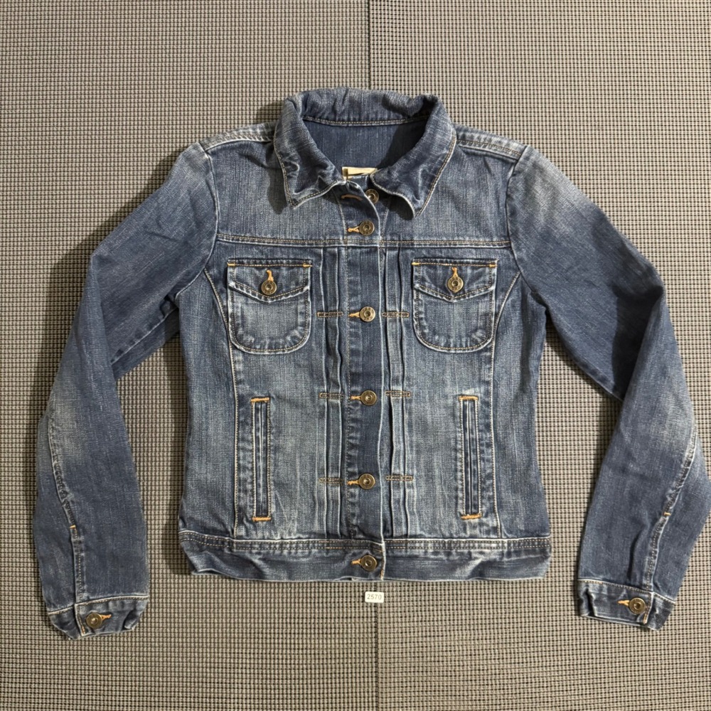 Gap 1969 Womens Medium Wash Blue Denim Trucker Jacket Size XS